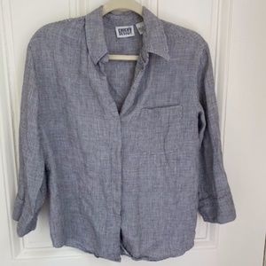 Chico's Design Linen Shirt, Sz 2